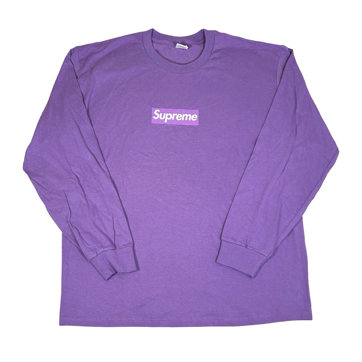 Supreme Box Logo L/S Tee Purple [USED] - XL (Used)