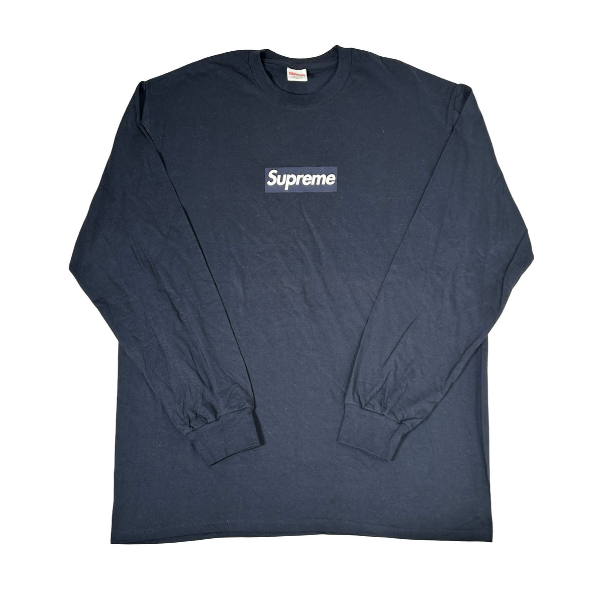 Supreme Box Logo L/S Tee Navy [USED] - XL (Used)