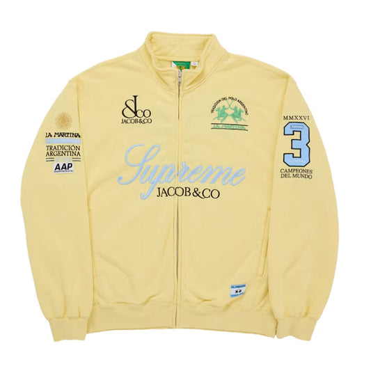 Supreme La Martina Zip Up Sweatshirt Yellow