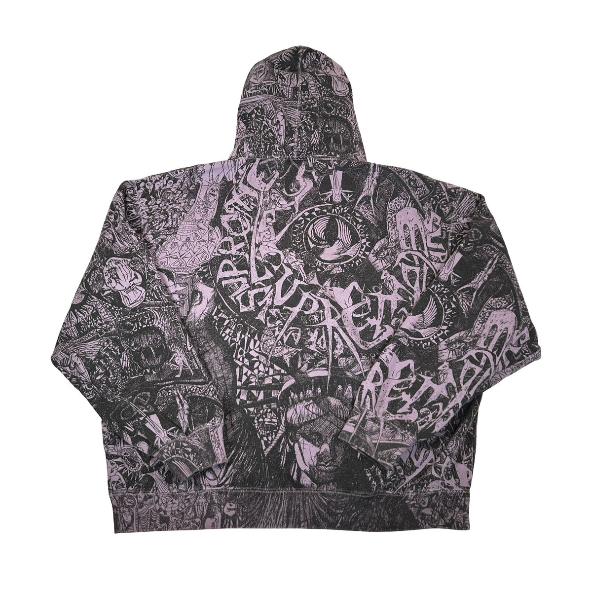 Supreme Liberty Hooded Sweatshirt Dusty Purple [USED] - XL (Used)
