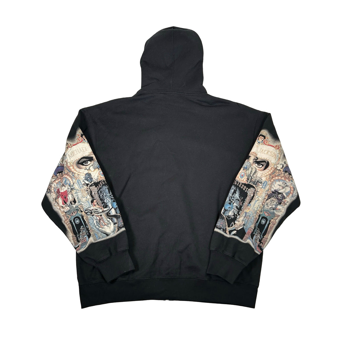 Supreme Michael Jackson Dangerous Zip Up Hooded Sweatshirt Black [USED] - XL (Used)