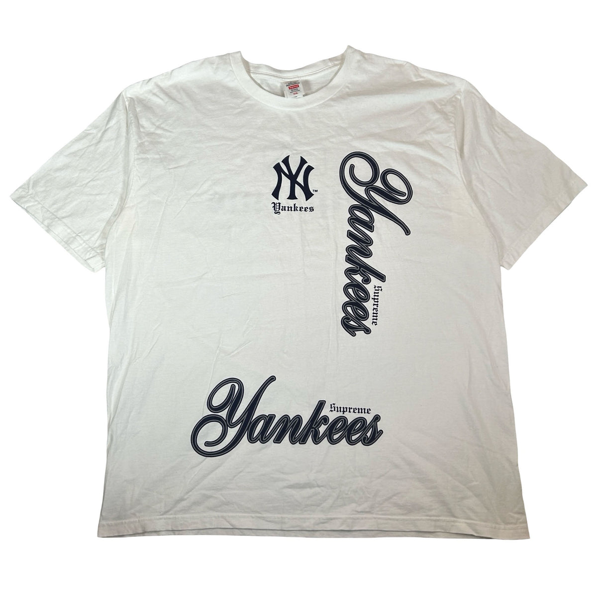 Supreme MLB Teams NY Tee White [USED] - 2XL (Used)