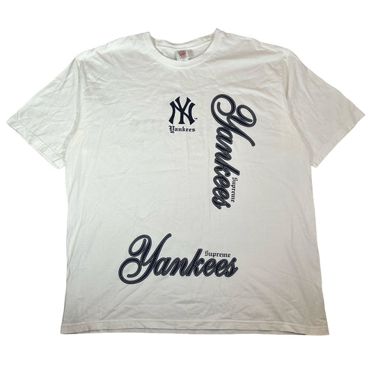 Supreme MLB Teams NY Tee White [USED] - 2XL (Used)