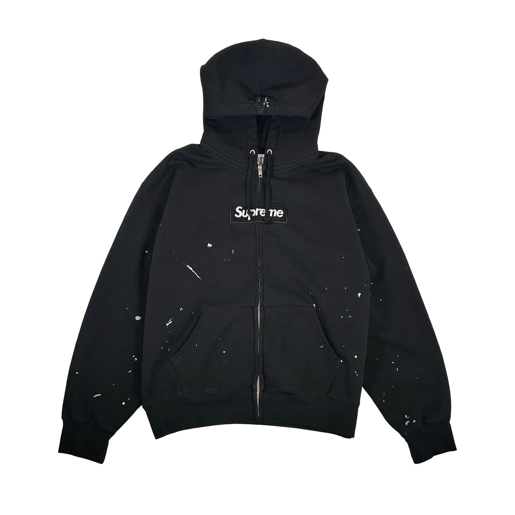 Supreme MM6 Maison Margiela Box Logo Zip Up Hooded Sweatshirt