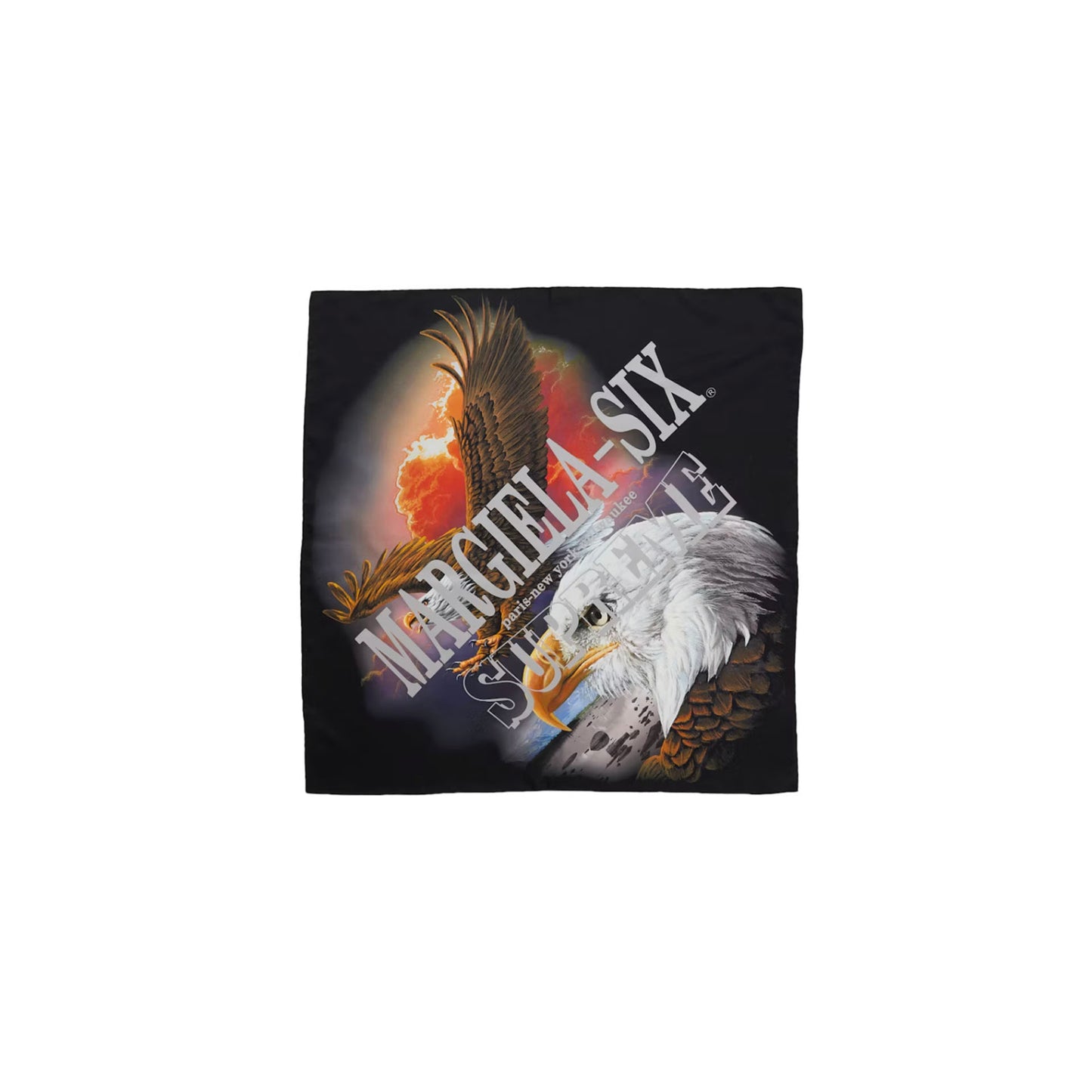 Supreme MM6 Maison Margiela Eagle Silk Scarf Multicolor