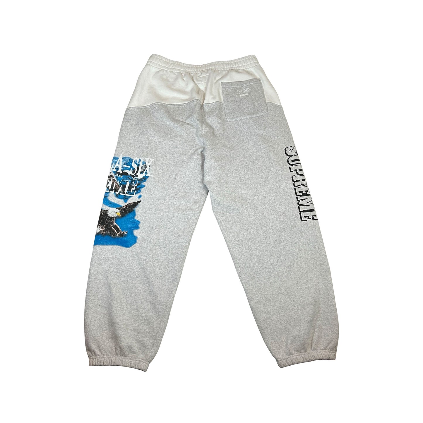 Supreme MM6 Maison Margiela Eagle Sweatpant White [USED] - L (Used)