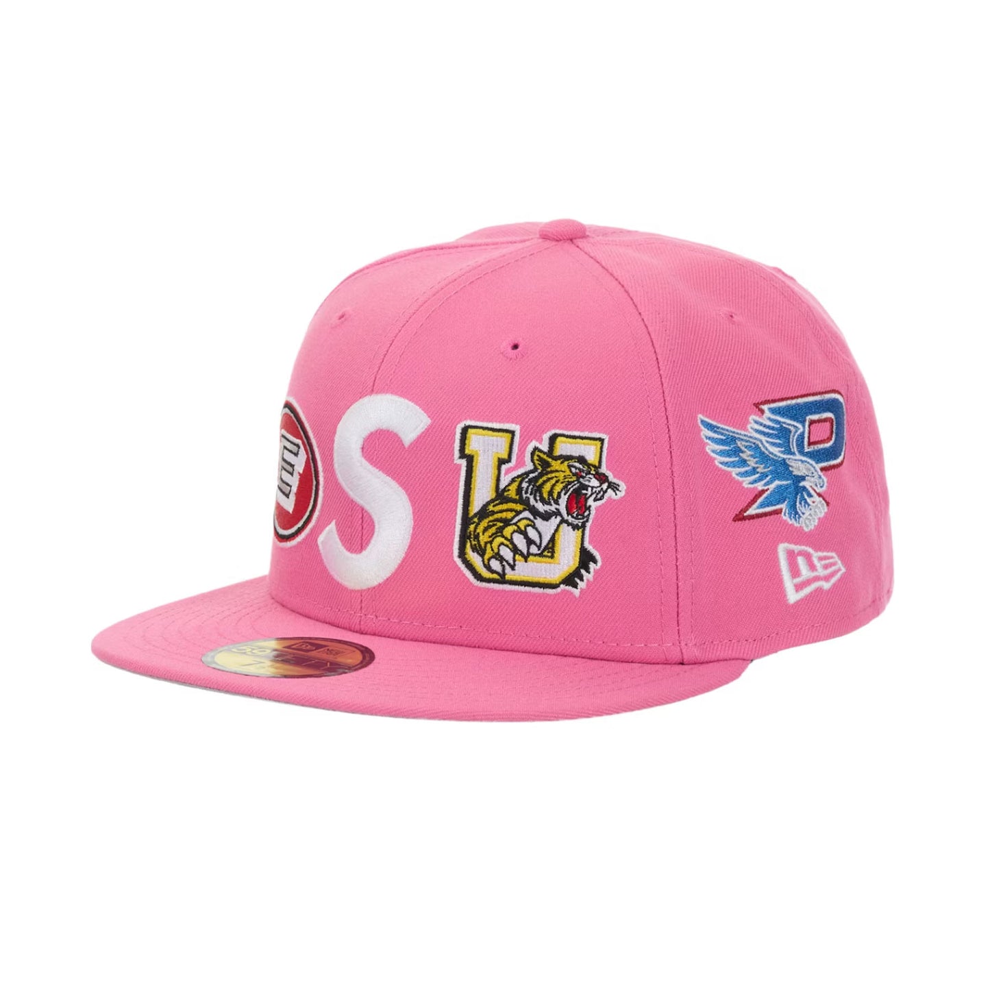 Supreme Mascots S Logo New Era 59Fifty Fitted Cap Pink