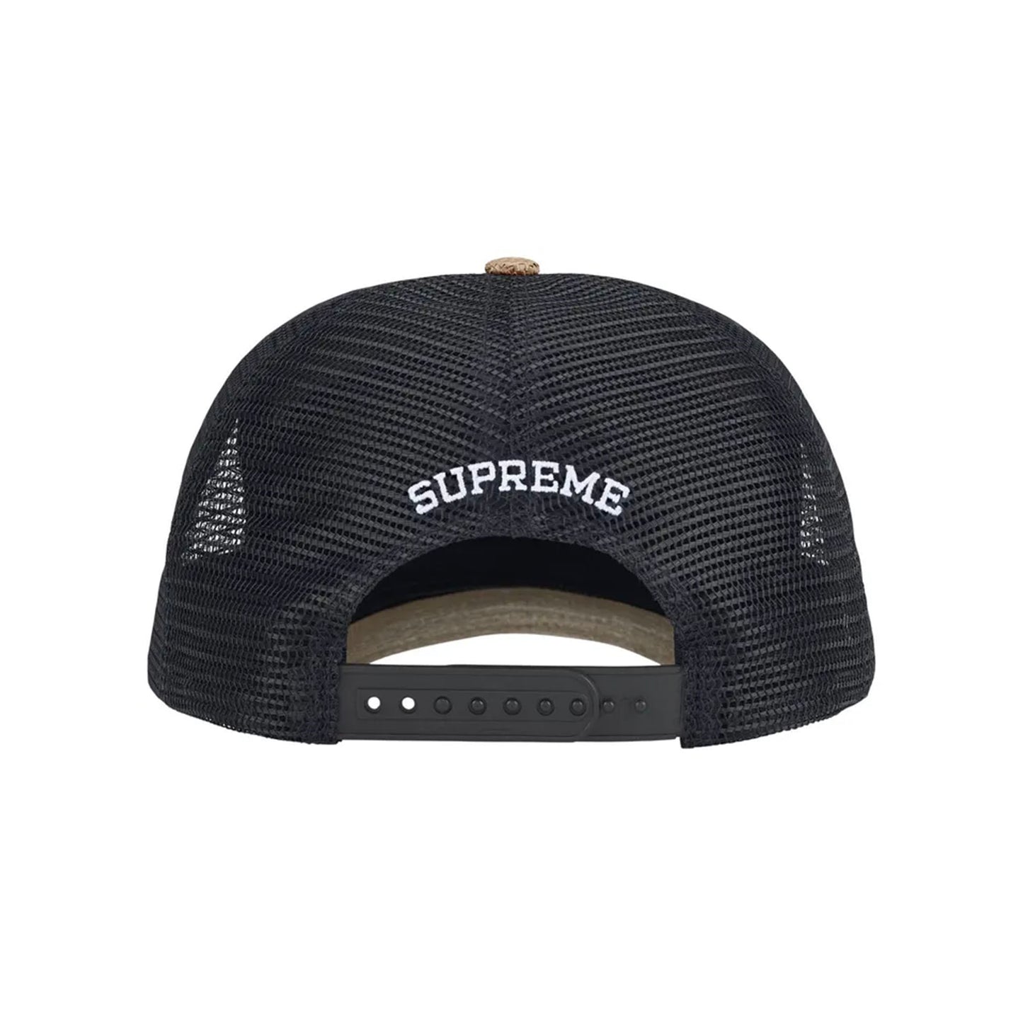 Supreme Raffia Mesh Back 5-Panel Hat Tan