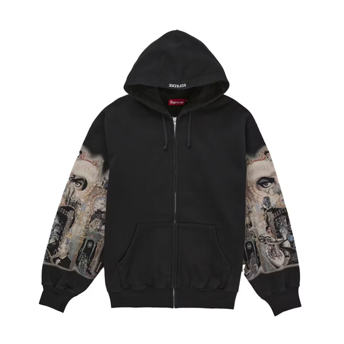 Supreme Michael Jackson Dangerous Zip Up Hooded Sweatshirt Black [USED] - M (Used)
