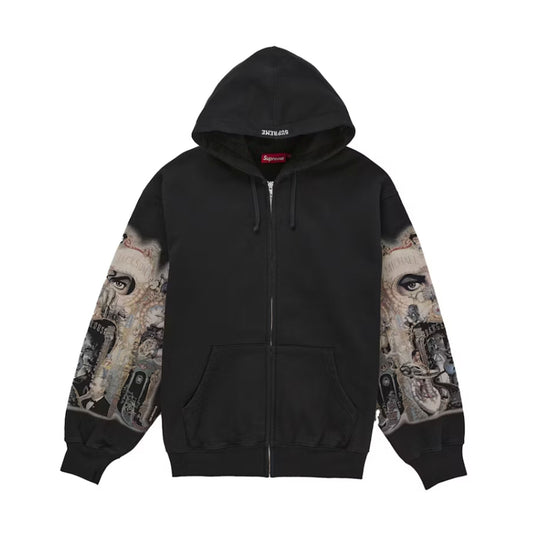 Supreme Michael Jackson Dangerous Zip Up Hooded Sweatshirt Black [USED] - L (Used)