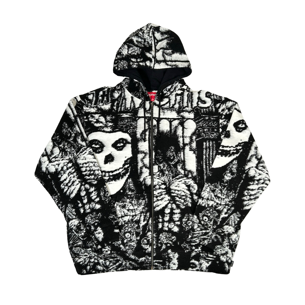 Supreme The Misfits Zip Up Hooded Sweater Black [USED] - L (Used)