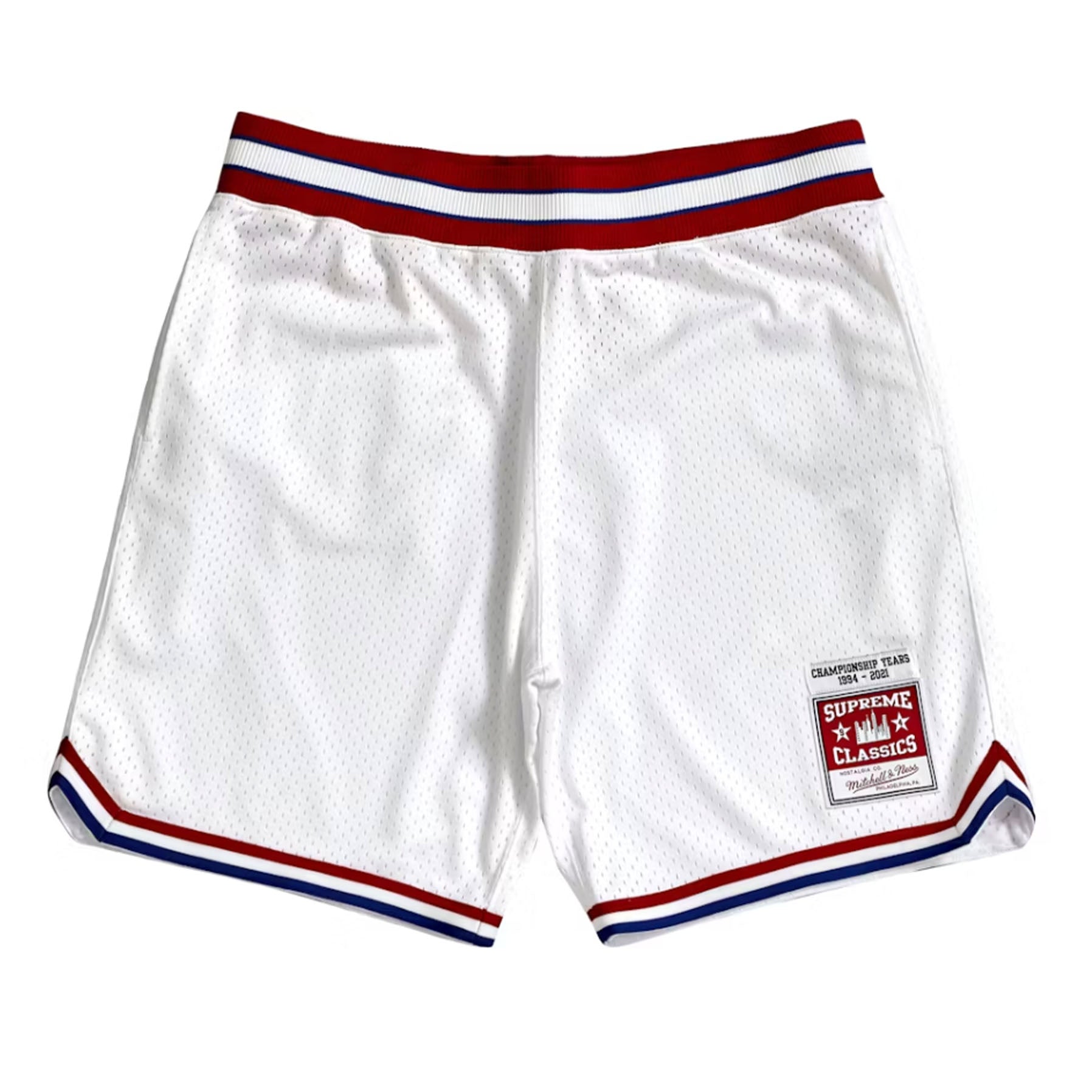 Supreme Mitchell & Ness Basketball Short White [USED] - L (Used