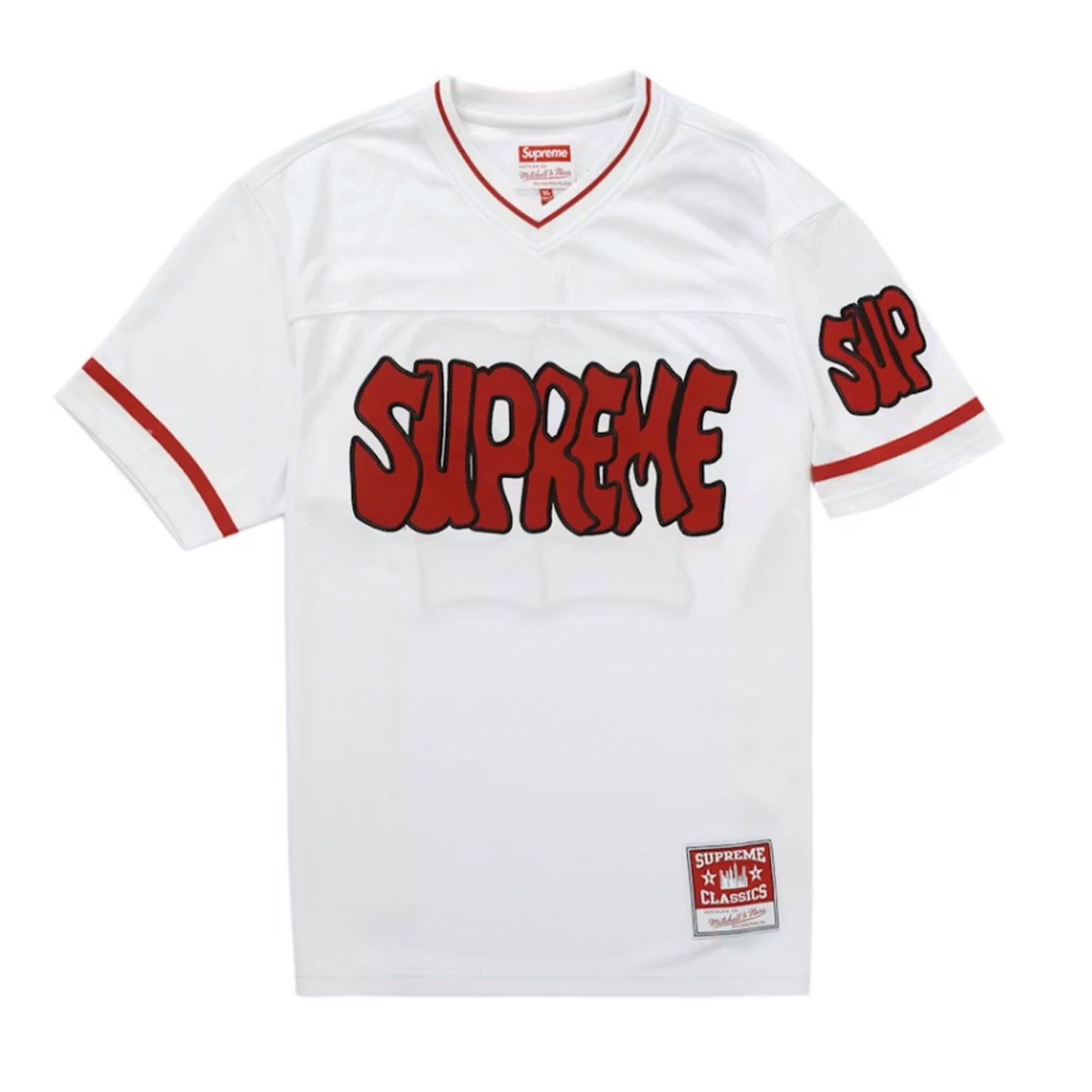 Supreme Mitchell & Ness Football Jersey White [USED] - S (Used)