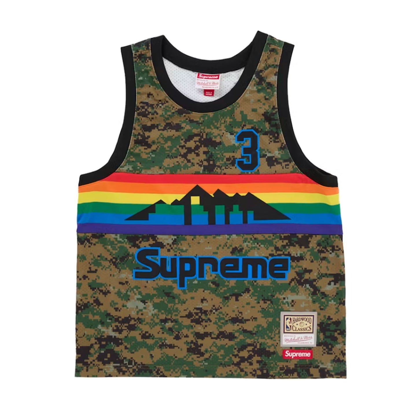 Supreme Mitchell & Ness Teams Basketball Jersey Digital Camo