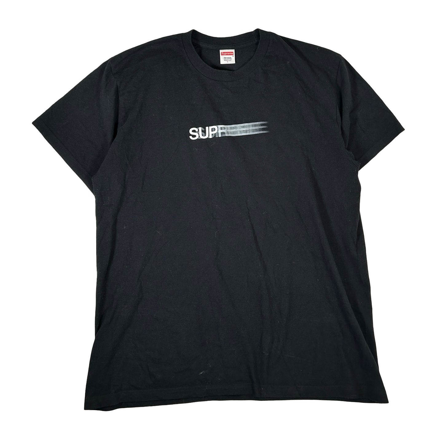 Supreme Motion Logo Tee Black [USED] - L (Used)