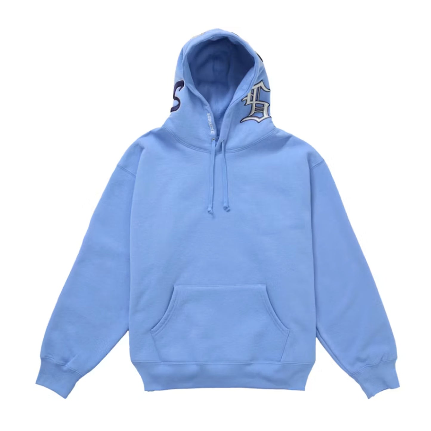 Supreme Multi S Logo Hooded Sweatshirt Light Blue [USED] - XXL (Used)
