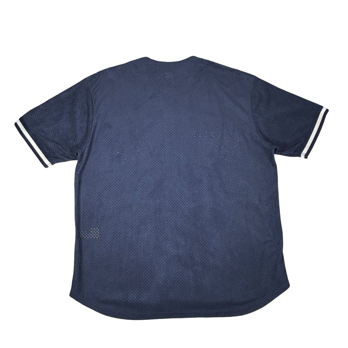 Supreme Ultrasuede Mesh Baseball Jersey Navy [USED] - M (Used)