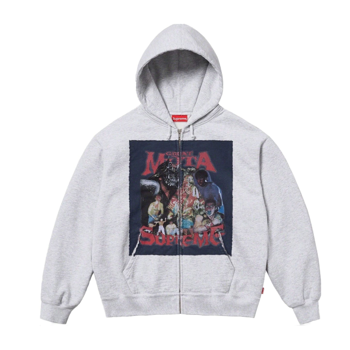 Supreme Muta Zip Up Hooded Sweatshirt Ash Grey [USED] - L (Used)