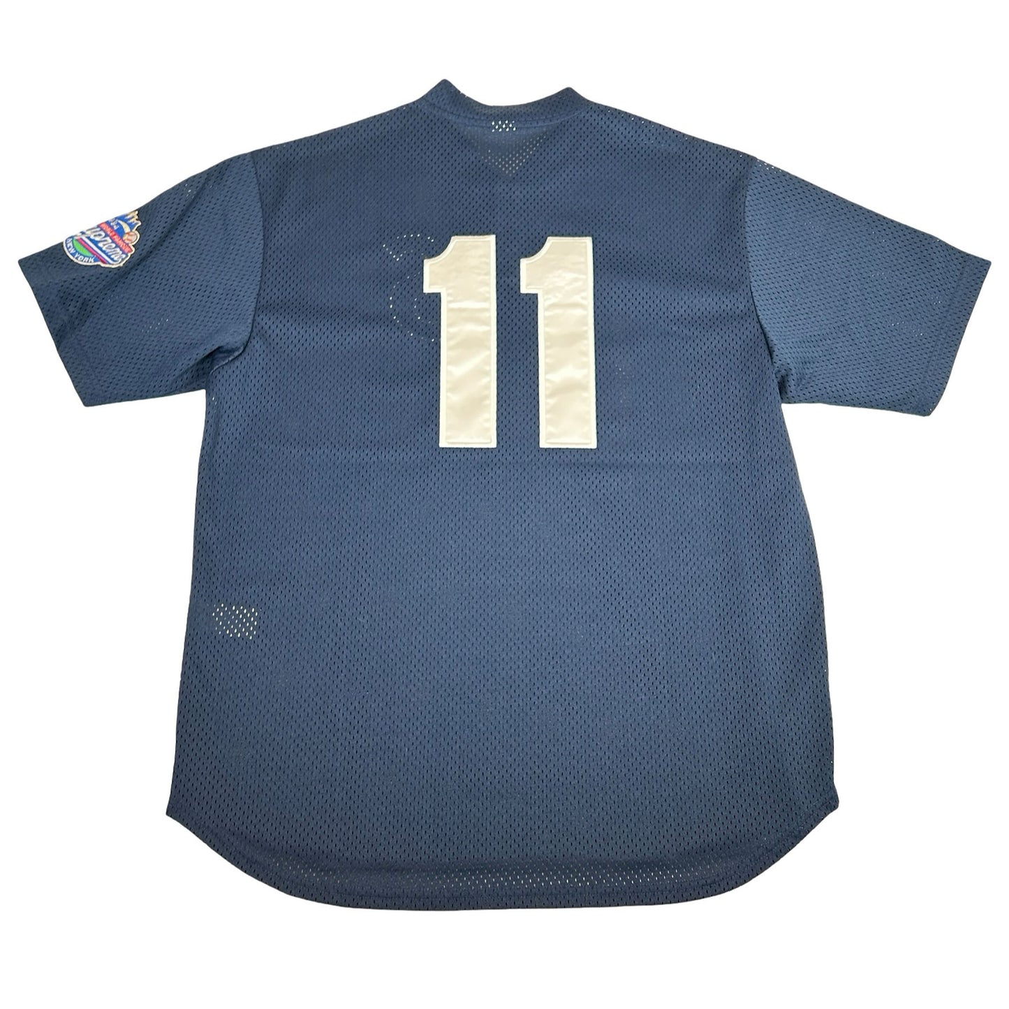 Supreme S Logo Baseball Henley Navy [USED] - S (Used)