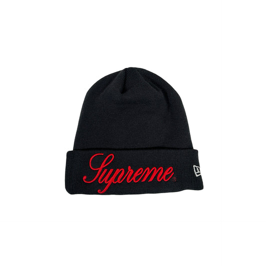 Supreme New Era Script Beanie Navy [USED] - OS (Used)