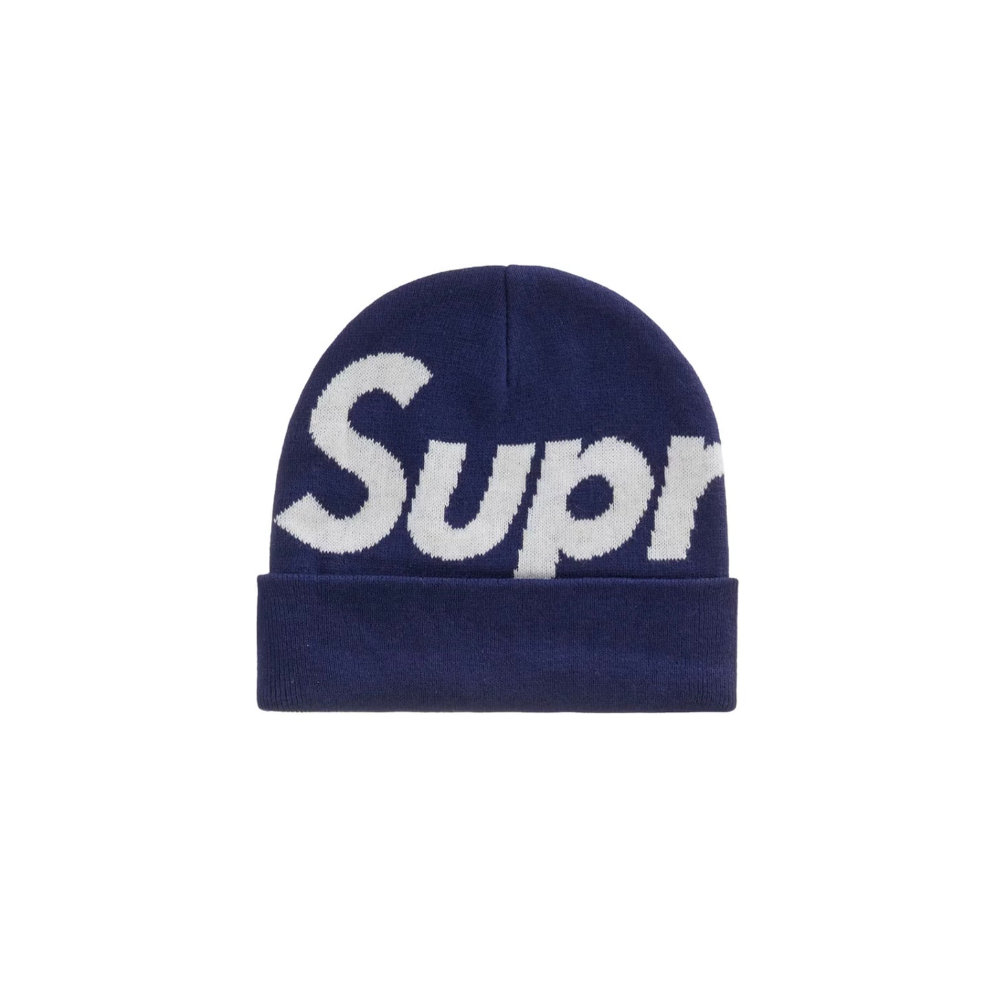 Supreme Big Logo Beanie (FW22) Navy [USED] - OS (Used)