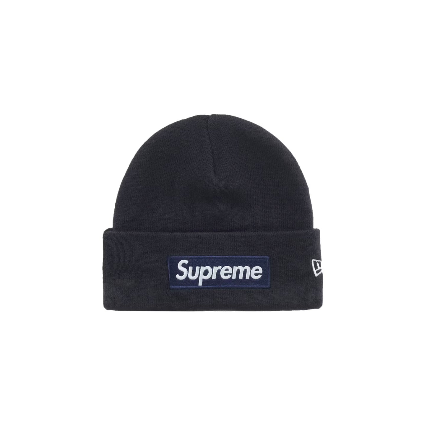 Supreme New Era Box Logo Beanie (FW25) Navy [USED] - OS (Used)