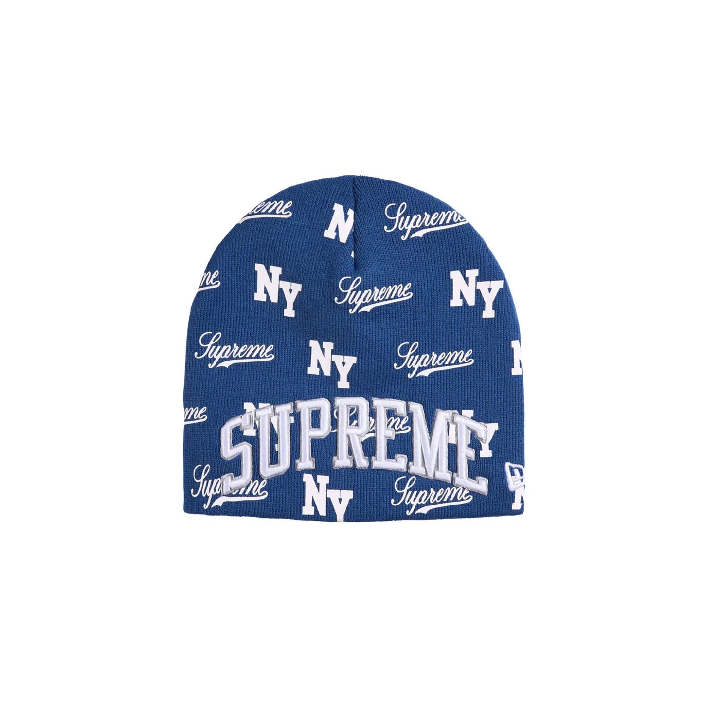 Supreme New Era Monogram Beanie Royal
