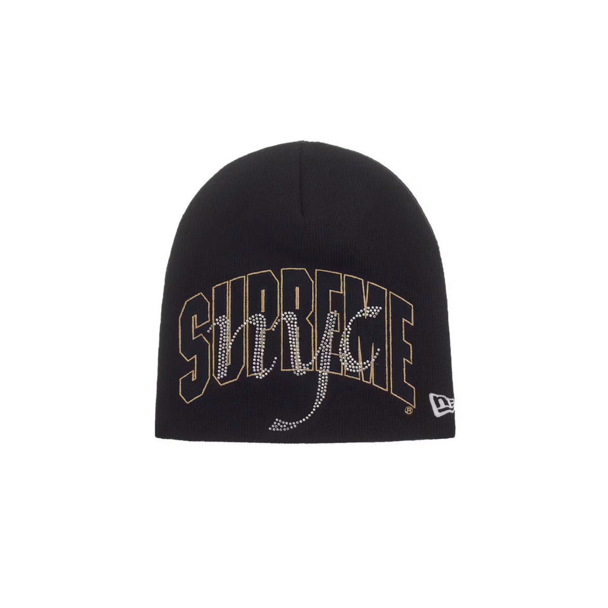 Supreme New Era Rhinestone Beanie (SS26) Black