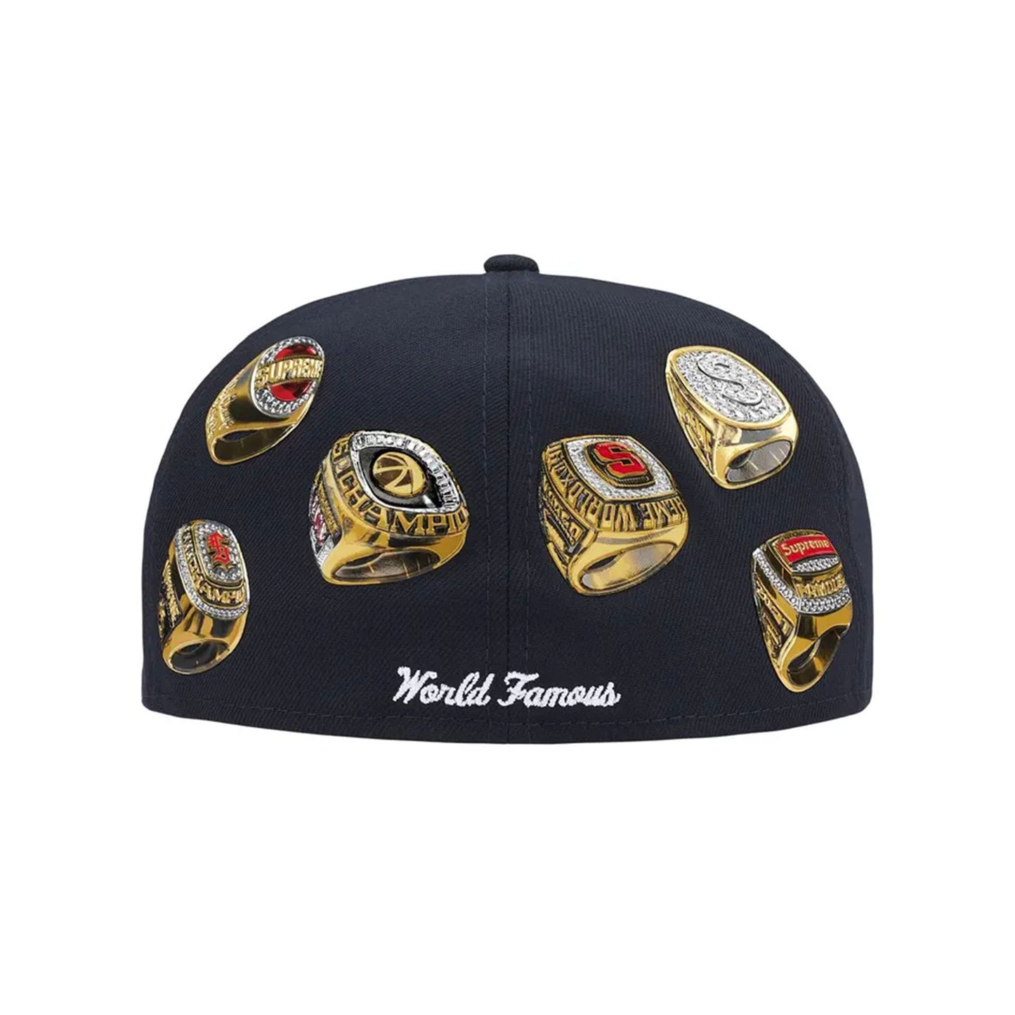 Supreme Rings Box Logo New Era 59Fifty Fitted Hat Black