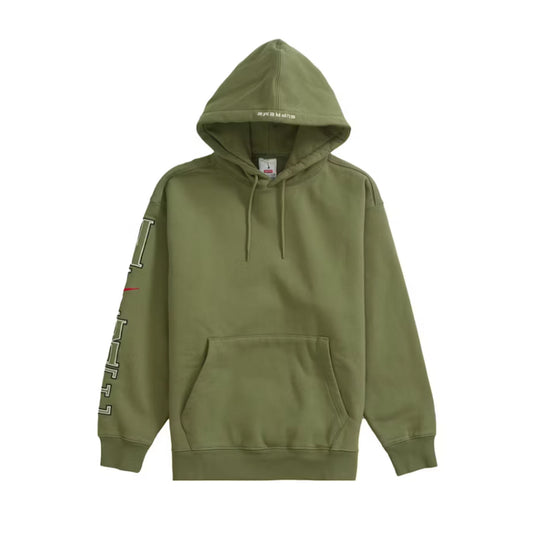 Supreme Nike Hooded Sweatshirt Olive [USED] - M (Used)