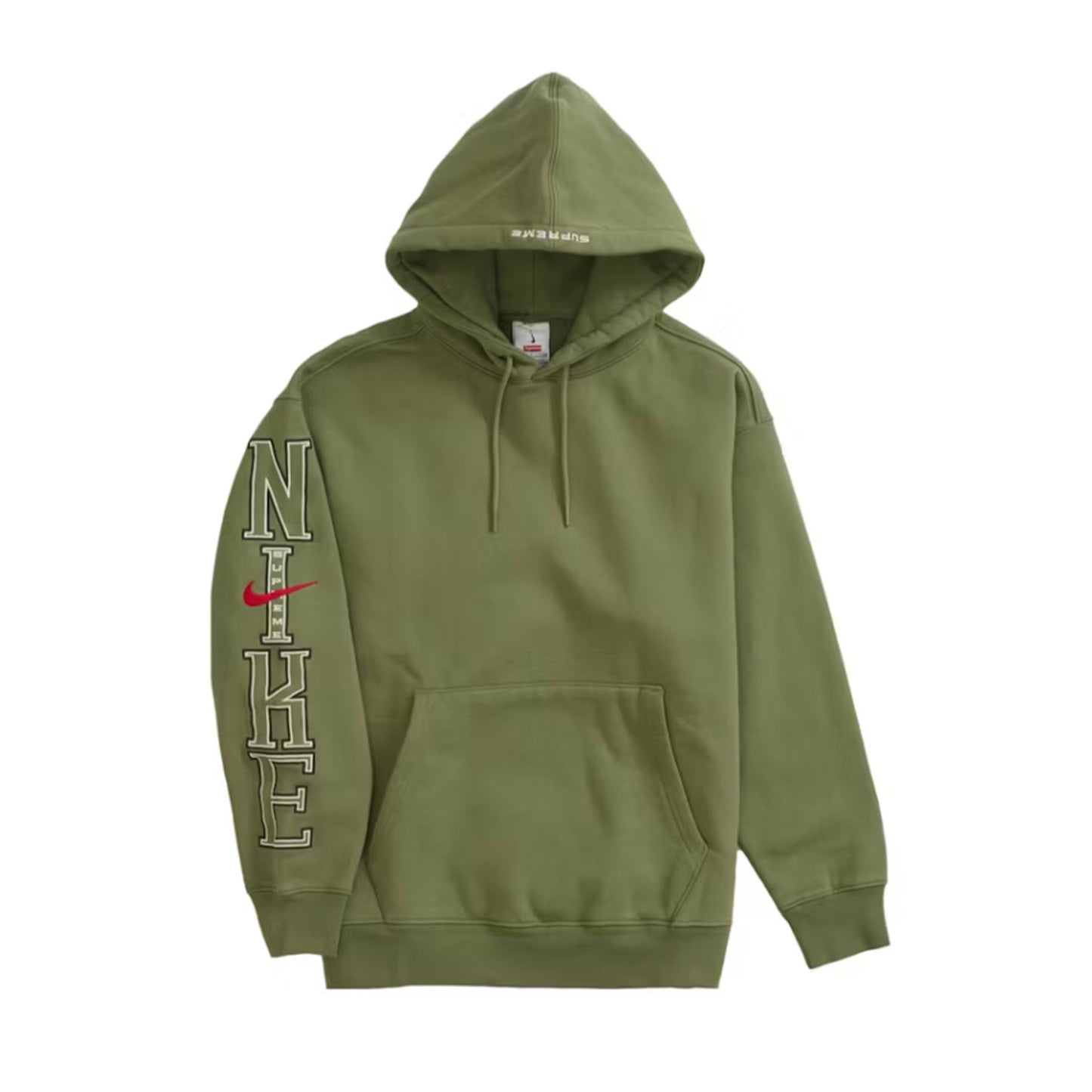 Supreme Nike Hooded Sweatshirt Olive [USED] - M (Used)
