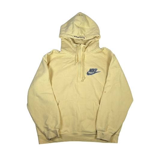 Supreme Nike Half Zip Hooded Sweatshirt Pale Yellow [USED] - L (Used)