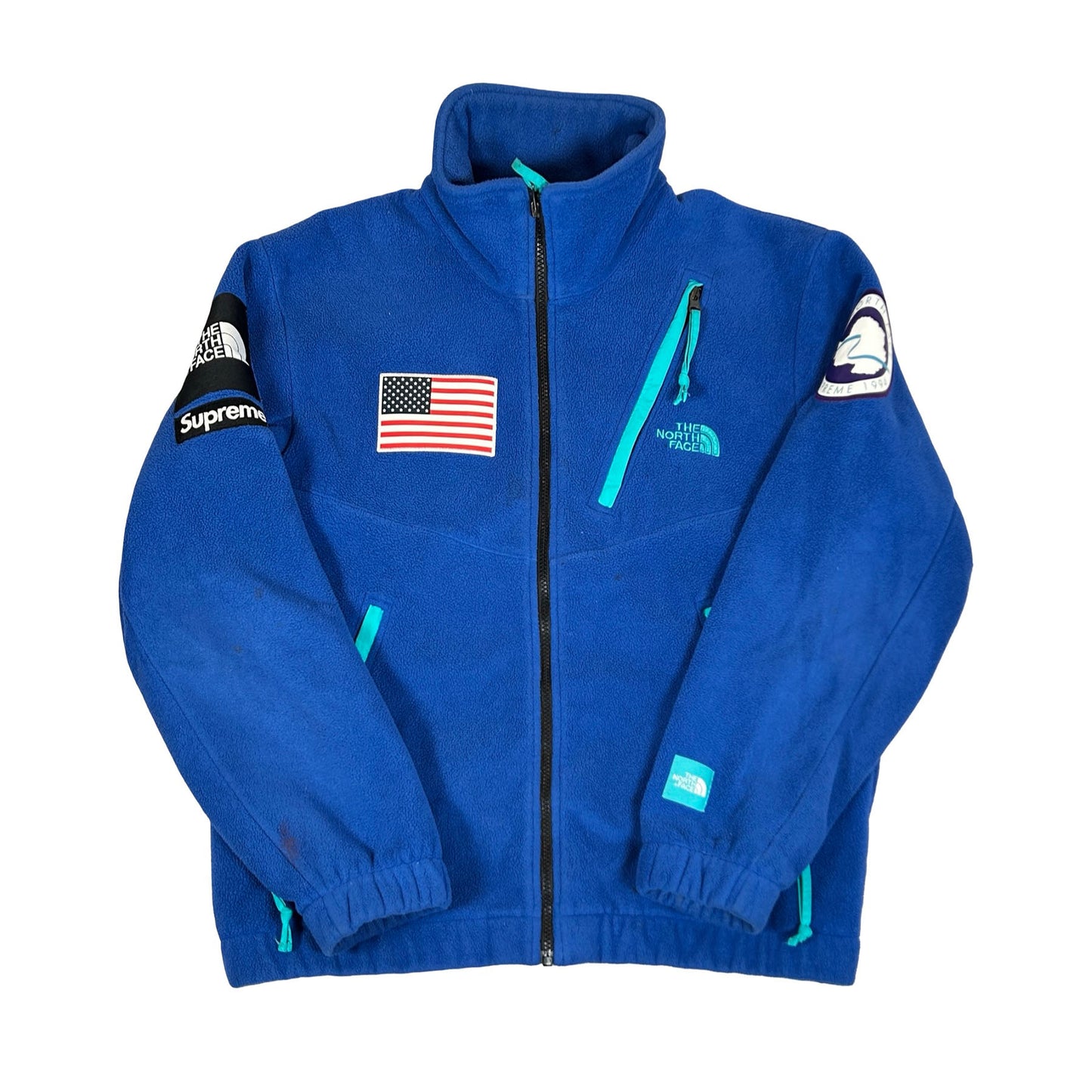 Supreme The North Face Trans Antarctica Expedition Fleece Jacket Blue [USED] - M (Used2)