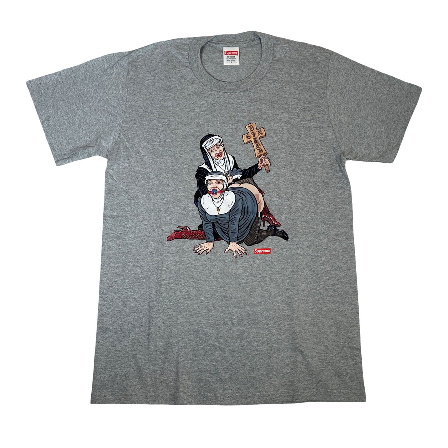 Supreme Nuns Tee Heather Grey [USED] - S (Used)