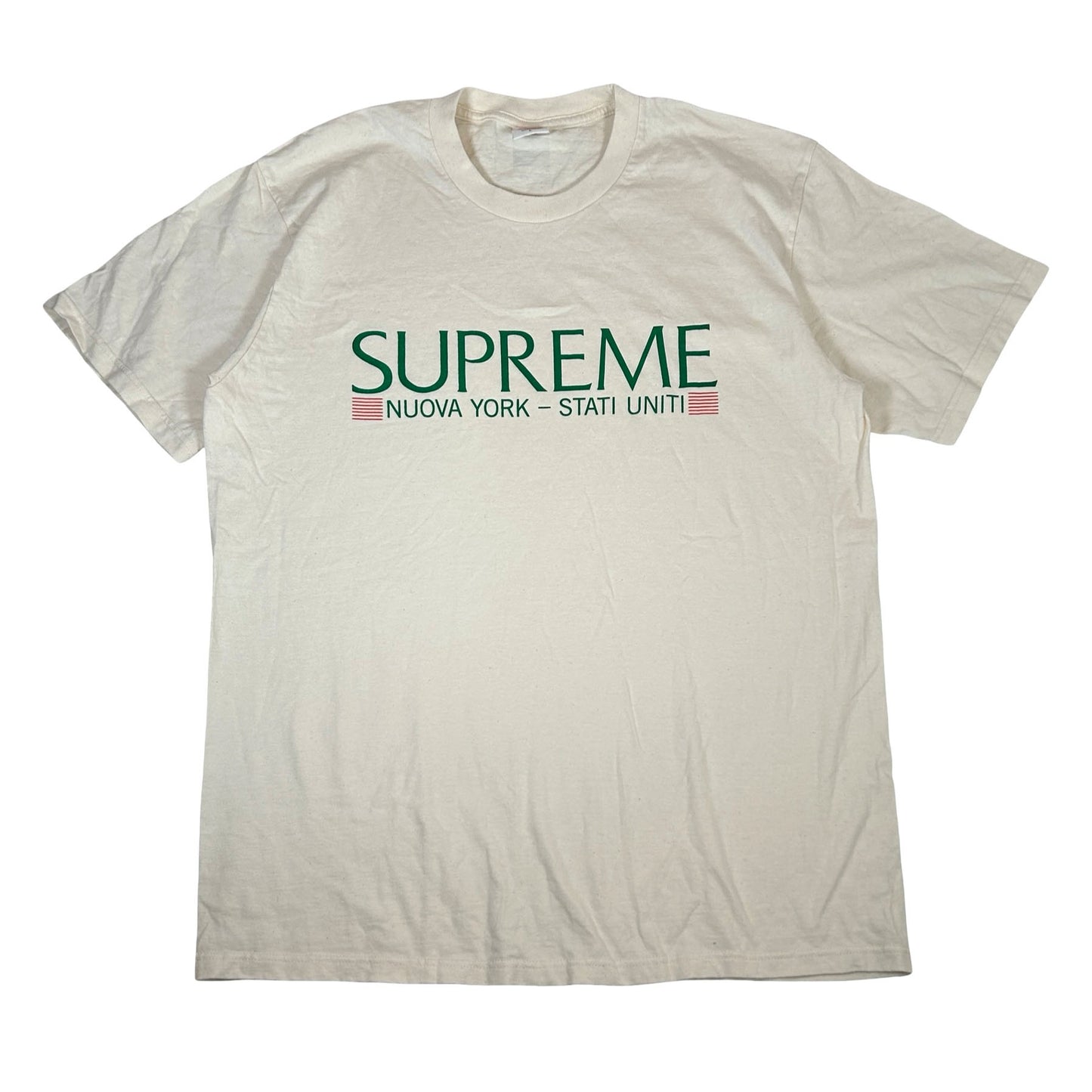 Supreme Nuova York Tee Natural [USED] - L (Used)