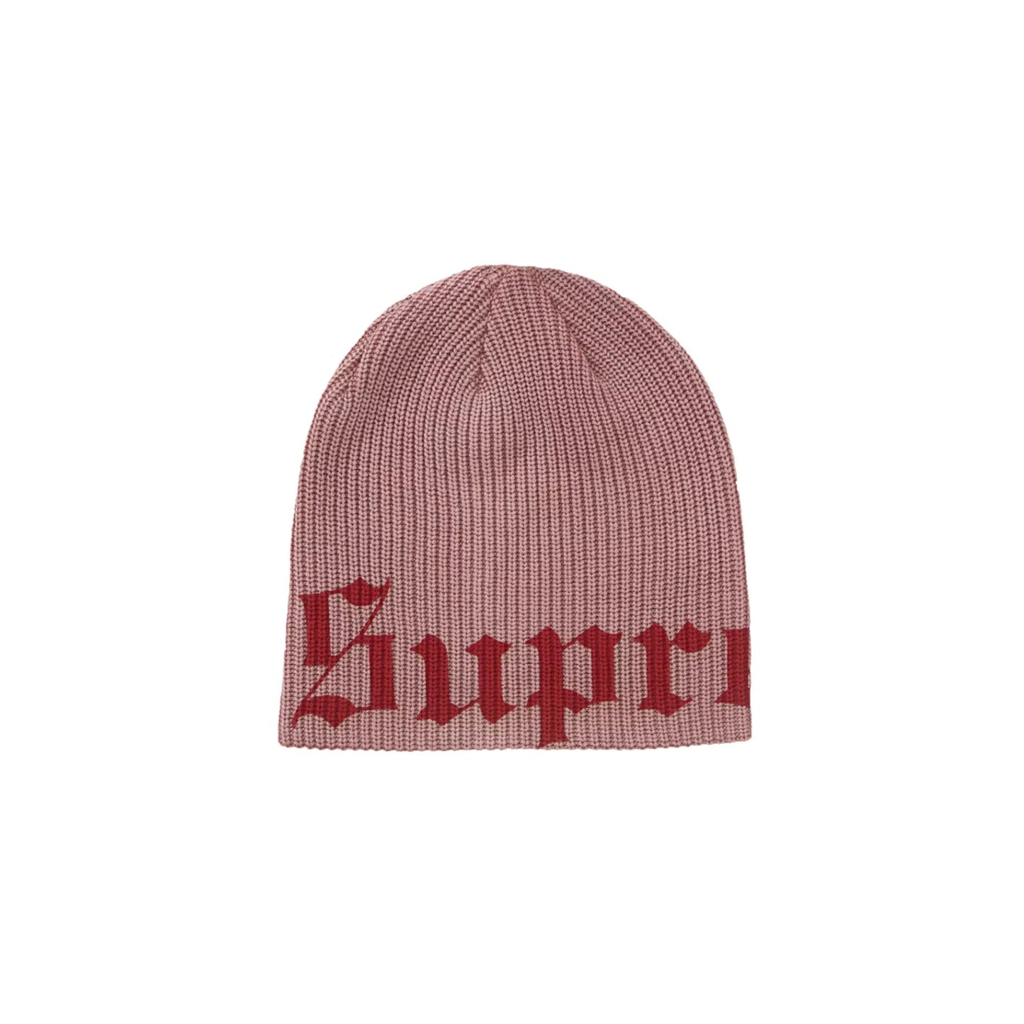 Supreme Old English Printed Beanie Red [USED]