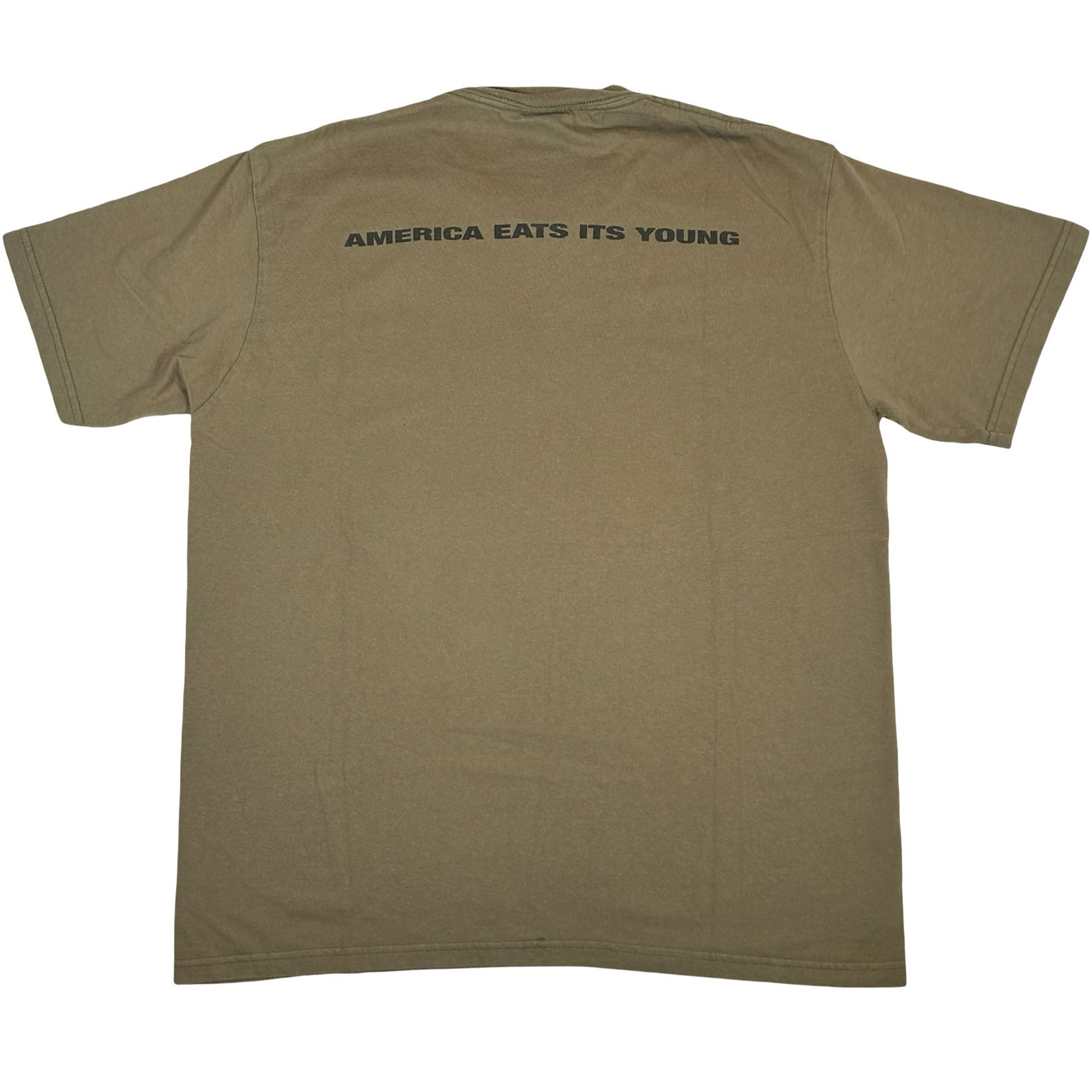 SUPREME America Eats Its Young Tee　L Supreme America Eats Its Young Tee Light Olive [USED] - M (Used