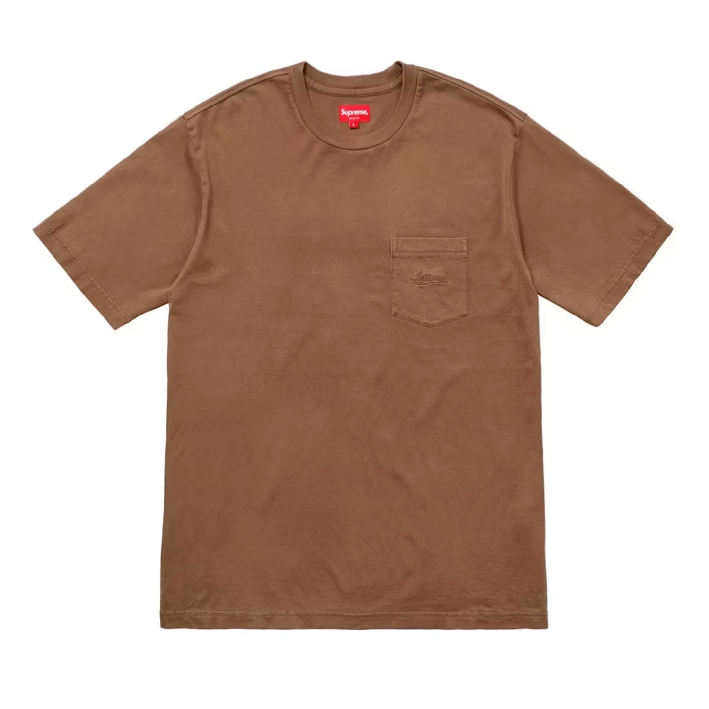 Supreme Overdyed Pocket Tee Brown [USED] - L (Used)