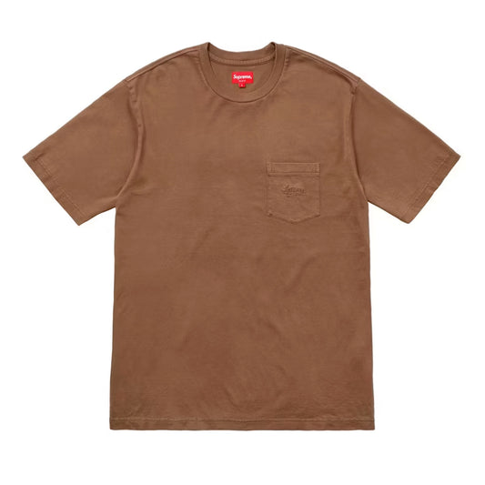 Supreme Overdyed Pocket Tee Brown [USED] - L (Used)