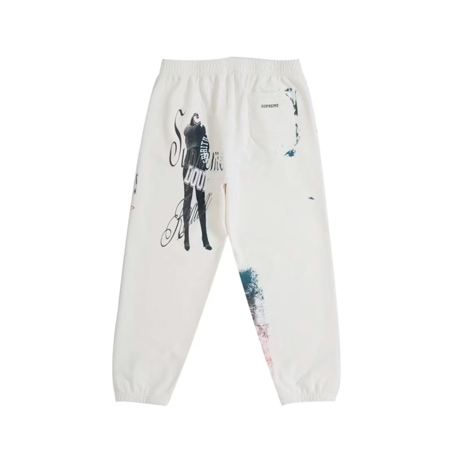 Supreme Overprint Sweatpant White
