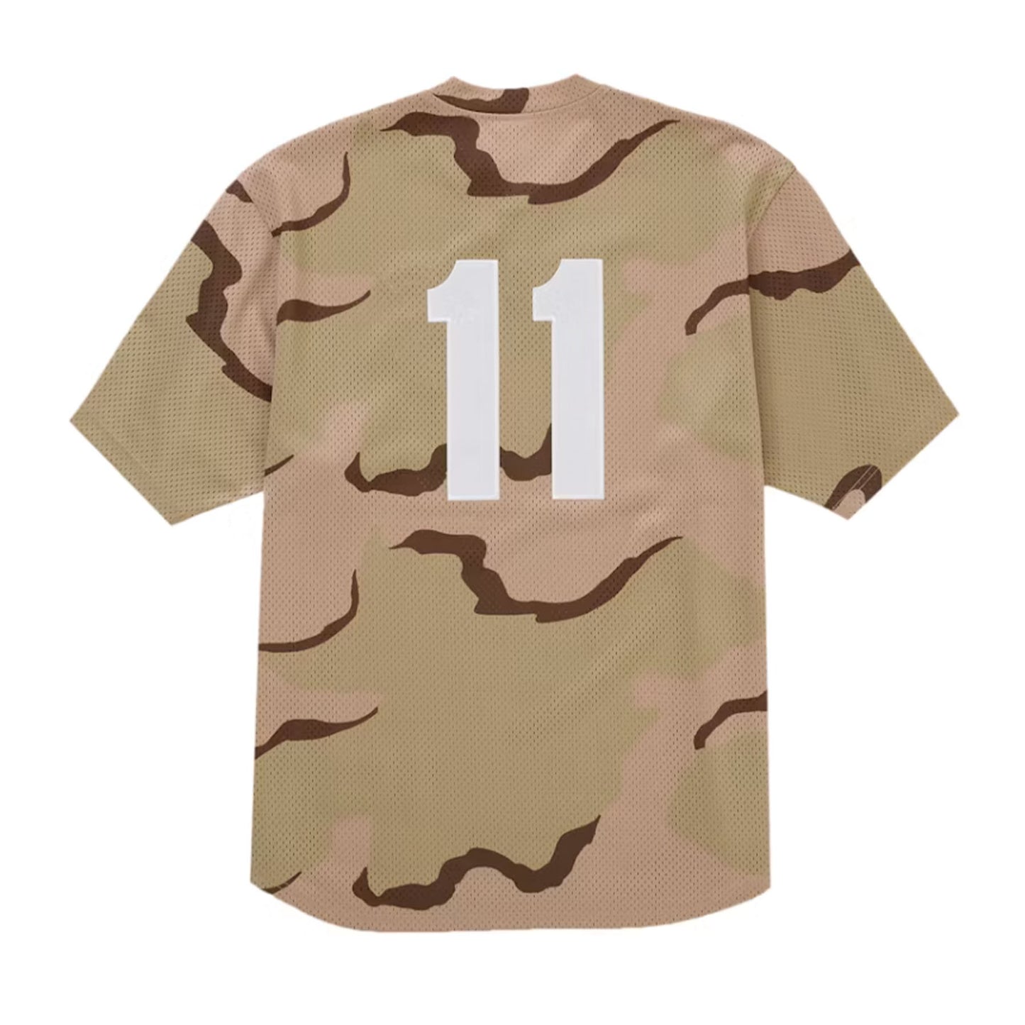 Supreme Paris Shop S Logo Baseball Henley Camo