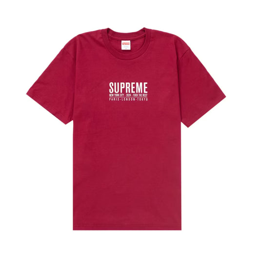 Supreme Paris Tee Cardinal [USED] - L (Used)
