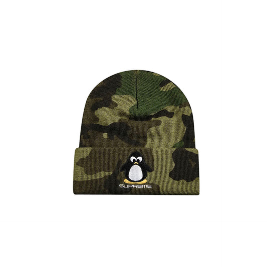Supreme Penguin Beanie Woodland Camo [USED]