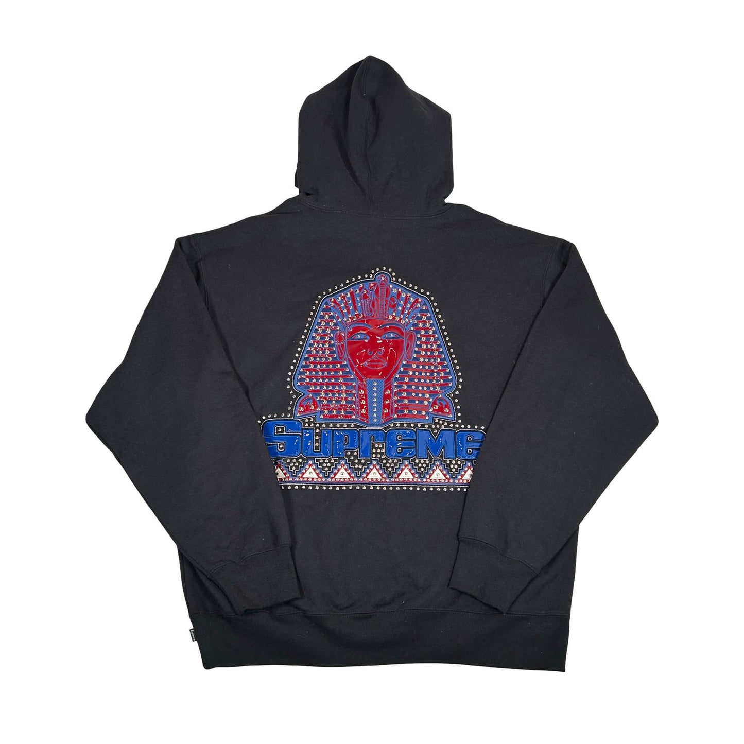 Supreme Pharaoh Studded Hooded Sweatshirt Black [USED] - XL (Used)
