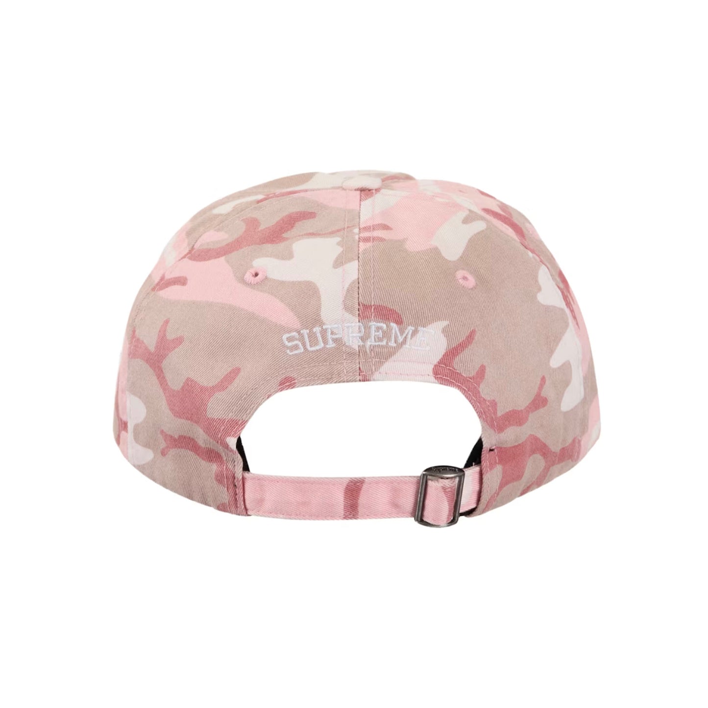 Supreme Pigment Coated S Logo 6-Panel Pink Camo