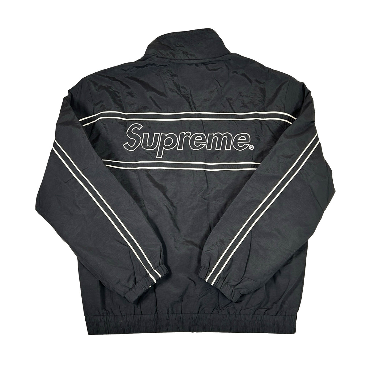 Supreme Piping Track Jacket Black [USED] - L (Used)