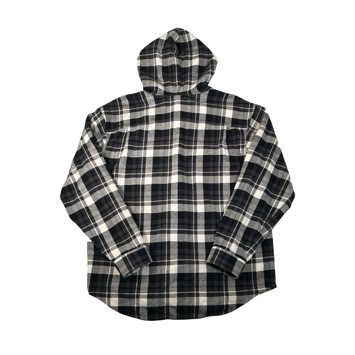 Supreme Hooded Flannel Shirt Black [USED] - M (Used)