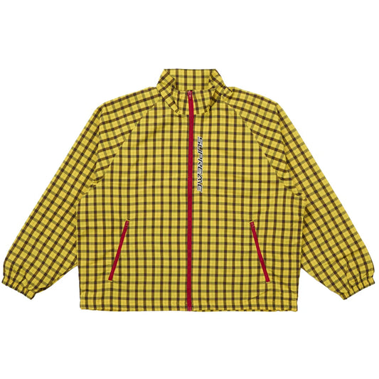 Supreme Plaid Track Jacket Yellow
