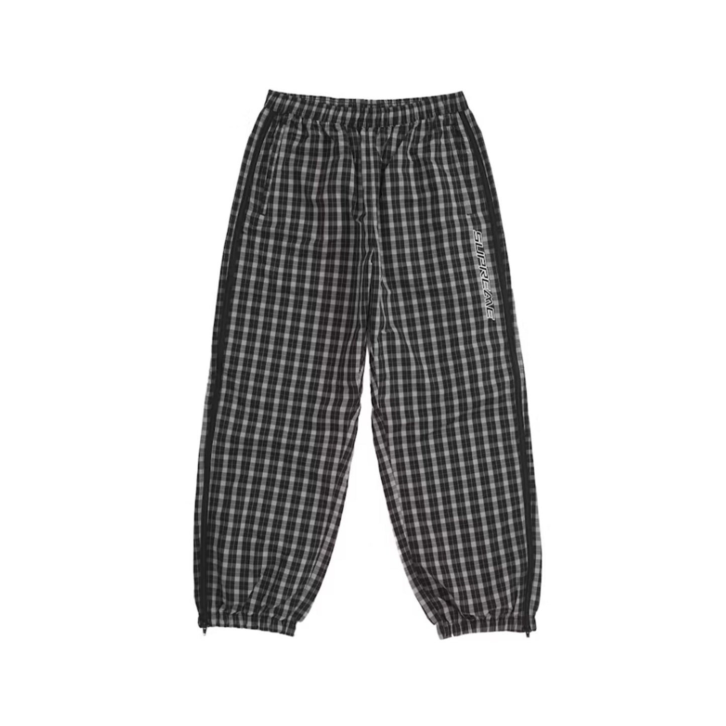 Supreme Plaid Warm Up Pant Black [USED] - M (Used)