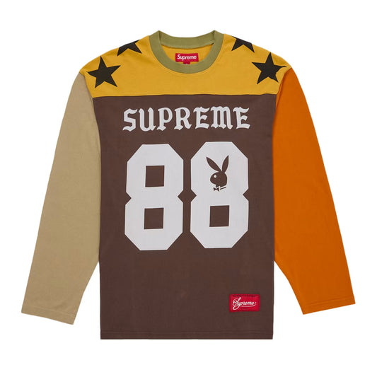 Supreme Playboy L/S Football Top Brown